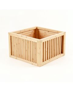 Fern Branch Empty Furniture-Style Litter Enclosure - Beige (synthetic illustration; no displayed measurements)