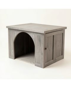 Brook Field Empty Furniture-Style Litter Enclosure - Gray (synthetic illustration; no displayed measurements)