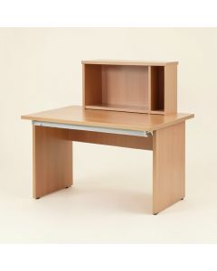 Ternes Computer Floating Desk With Hutch (synthetic illustration; no displayed measurements)