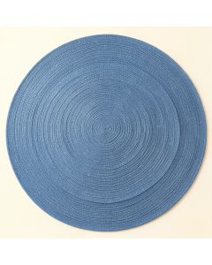 Cliff Bridge Round Area Rug - Blue (synthetic illustration; no displayed measurements)