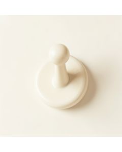 Spruce Bridge Wall-Mounted Robe Hook - Ivory (synthetic illustration; no displayed measurements)