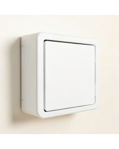 Stone Branch Wall-Mounted Entry Cabinet - White (synthetic illustration; no displayed measurements)