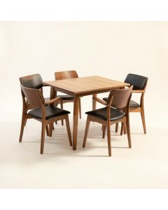 Watkin Mid-Century Modern 5 Piece Breakfast Dining Set (synthetic illustration; no displayed measurements)