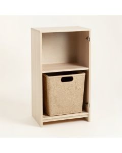 Sage Crossing Freestanding Pull-Out Hamper Cabinet - Beige (synthetic illustration; no displayed measurements)