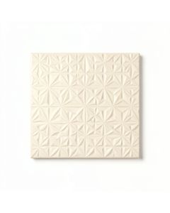 Reed Bend Uninstalled Square Decorative Tile - Cream (synthetic illustration; no displayed measurements)