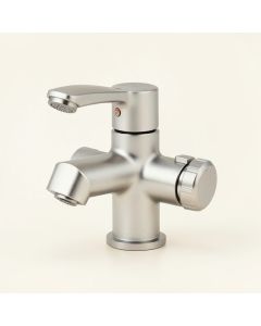 Pressure-Balanced Tub And Shower Faucet With Rough-In Valve (synthetic illustration; no displayed measurements)