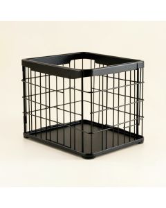 Willow Falls Empty Furniture-Style Pet Crate - Black (synthetic illustration; no displayed measurements)