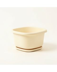 Elm Crest Empty Raised Planter - Cream (synthetic illustration; no displayed measurements)