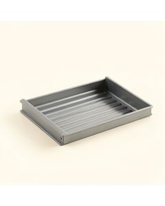 Fern Dale Empty Under-Desk Cable Tray - Gray (synthetic illustration; no displayed measurements)