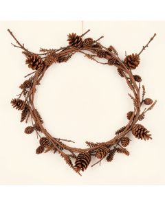 Pinecone And Twig Garland (synthetic illustration; no displayed measurements)