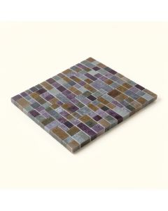 Midtown Sense Railroad Random Sized Glass Mosaic Tile In Gray/Brown (synthetic illustration; no displayed measurements)