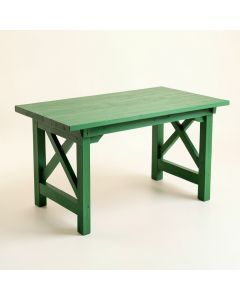 Maple Bridge Empty Workshop Workbench - Green (synthetic illustration; no displayed measurements)
