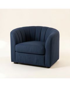 Alder Dale Upholstered Armchair - Navy (synthetic illustration; no displayed measurements)