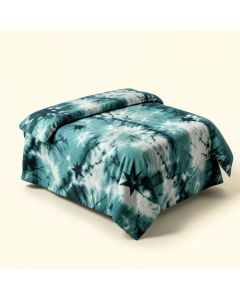 Star Inside Tie Dye Effect Print Surreal Soft Monochrome Graphic Duvet Cover Set (synthetic illustration; no displayed measurements)