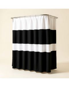 Irie Striped Single Shower Curtain (synthetic illustration; no displayed measurements)
