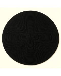 Aspen Bluff Round Area Rug - Black (synthetic illustration; no displayed measurements)