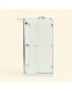 Elan 60 '' W X 66 '' H Single Sliding Frameless Tub Door With Rollerdisk Technology (synthetic illustration; no displayed measurements)
