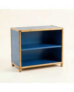 Laurel Bend Low Bookcase - Blue (synthetic illustration; no displayed measurements)