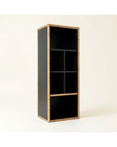 Briar Canyon Narrow Cubby Tower - Black (synthetic illustration; no displayed measurements)