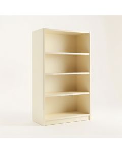 Wren Bend Freestanding Bookcase - Cream (synthetic illustration; no displayed measurements)