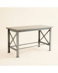 Clay Crest Empty Workshop Workbench - Gray (synthetic illustration; no displayed measurements)