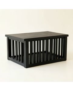 Lake Falls Empty Furniture-Style Pet Crate - Black (synthetic illustration; no displayed measurements)