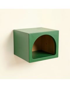 Reed Bend Wall-Mounted Cat Perch - Green (synthetic illustration; no displayed measurements)