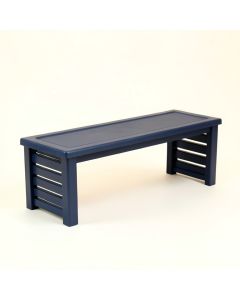 Birch Bend Narrow Outdoor Storage Bench - Navy (synthetic illustration; no displayed measurements)