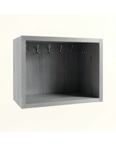 Maple Branch Empty Mug-Storage Cabinet Insert - Gray (synthetic illustration; no displayed measurements)