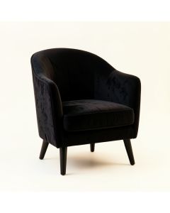 Glen Bluff Upholstered Armchair - Black (synthetic illustration; no displayed measurements)