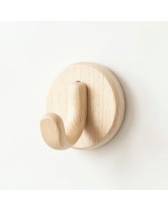 Slate Crest Wall-Mounted Robe Hook - Ivory (synthetic illustration; no displayed measurements)