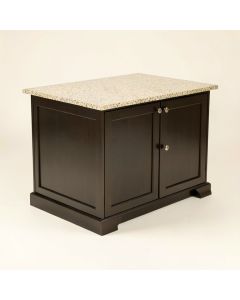 Clements Kitchen Island With Granite Top (synthetic illustration; no displayed measurements)