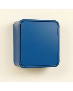 Dune Bend Wall-Mounted Laundry Cabinet - Blue (synthetic illustration; no displayed measurements)