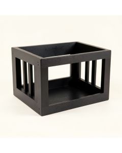 Laurel Branch Empty Furniture-Style Pet Crate - Black (synthetic illustration; no displayed measurements)