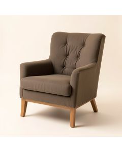 Priyah 29 '' Wide Tufted Polyester Wingback Chair (synthetic illustration; no displayed measurements)
