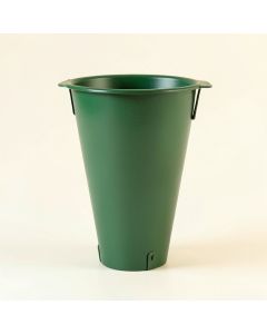 Laurel Crossing Empty Railing Planter With Integral Brackets - Green (synthetic illustration; no displayed measurements)