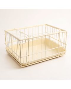 Rowan Edge Empty Furniture-Style Pet Crate - Cream (synthetic illustration; no displayed measurements)
