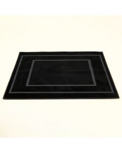 Brook Crest Rectangular Outdoor Rug - Black (synthetic illustration; no displayed measurements)