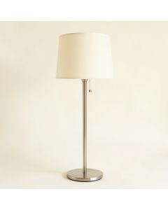 Spruce Bluff Floor Lamp With A Plain Fabric Shade - Ivory (synthetic illustration; no displayed measurements)