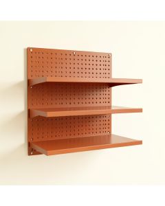 Dune Dale Empty Wall-Mounted Tool Organizer Panel - Terracotta (synthetic illustration; no displayed measurements)