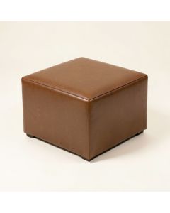 Plainview 16 '' Wide Faux Leather Square Storage Ottoman (synthetic illustration; no displayed measurements)