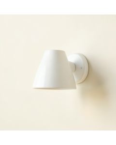 Moss Crossing Wall Sconce Mounted On A Plain Wall - White (synthetic illustration; no displayed measurements)