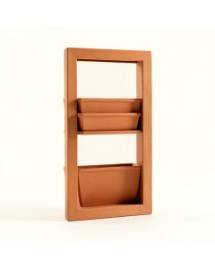 River Brook Empty Vertical Garden Frame - Terracotta (synthetic illustration; no displayed measurements)