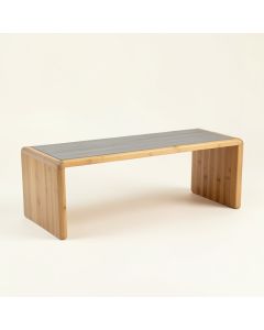 Laurel Field Indoor Bench - Gray (synthetic illustration; no displayed measurements)