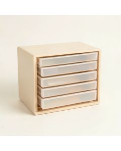 Willow Bluff Small-Parts Storage Drawer Cabinet - Beige (synthetic illustration; no displayed measurements)