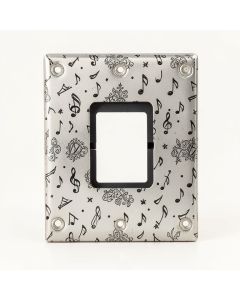 Lips Singing Music Notes 1-Gang Toggle Light Switch Wall Plate (synthetic illustration; no displayed measurements)