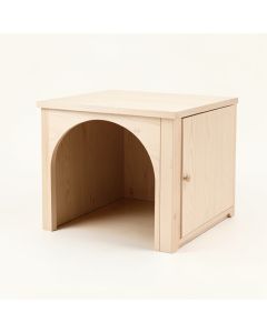Vale Bluff Empty Furniture-Style Litter Enclosure - Beige (synthetic illustration; no displayed measurements)