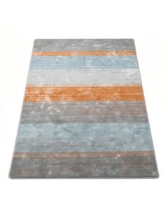 Gutierez Oriental Gray/Light Blue/Orange Area Rug (synthetic illustration; no displayed measurements)