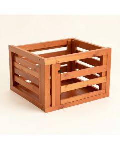 Reed Dale Empty Furniture-Style Pet Crate - Terracotta (synthetic illustration; no displayed measurements)