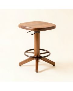 Badillo Swivel Solid Wood Bar & Counter Stool (synthetic illustration; no displayed measurements)